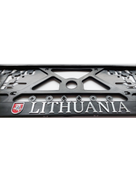 Number frame embossed Lithuanian with Vytis 